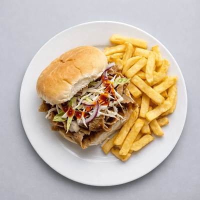 Kebab Chips Butty 